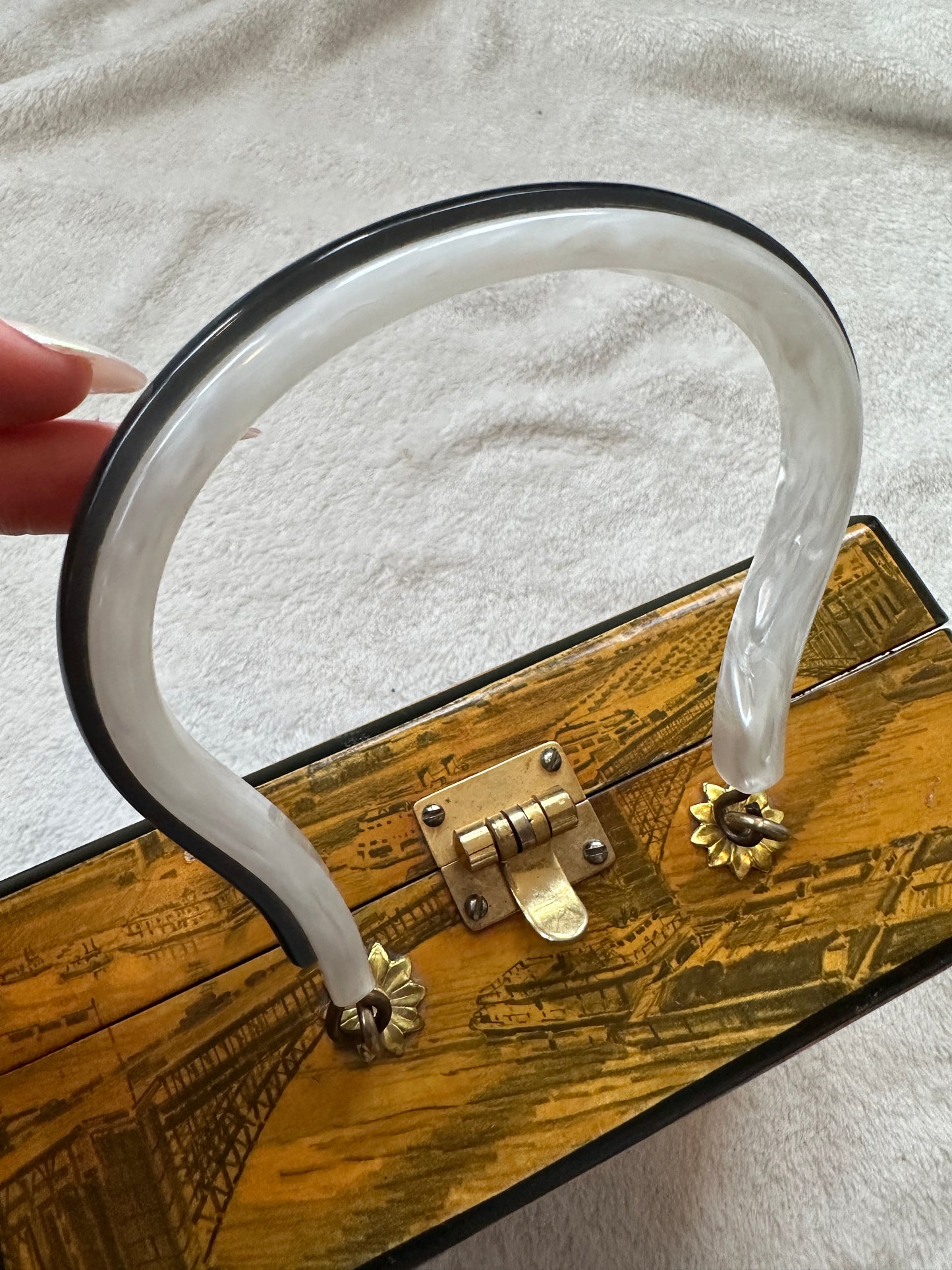 1974 Scenes of St. Louis Decoupage Purse