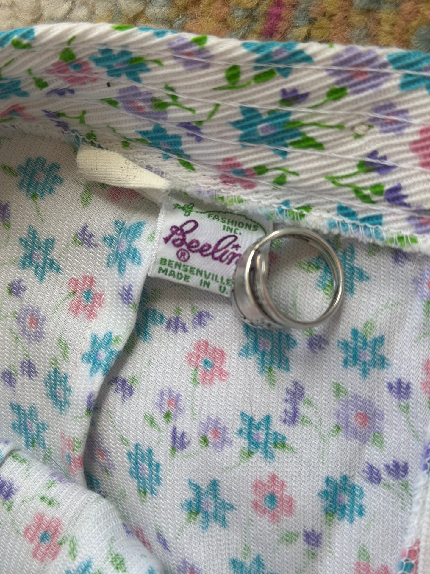 1970s Beeline Ditsy Floral Pants