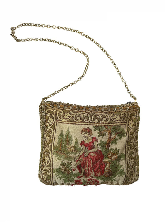 1970s Princess Tapestry Purse
