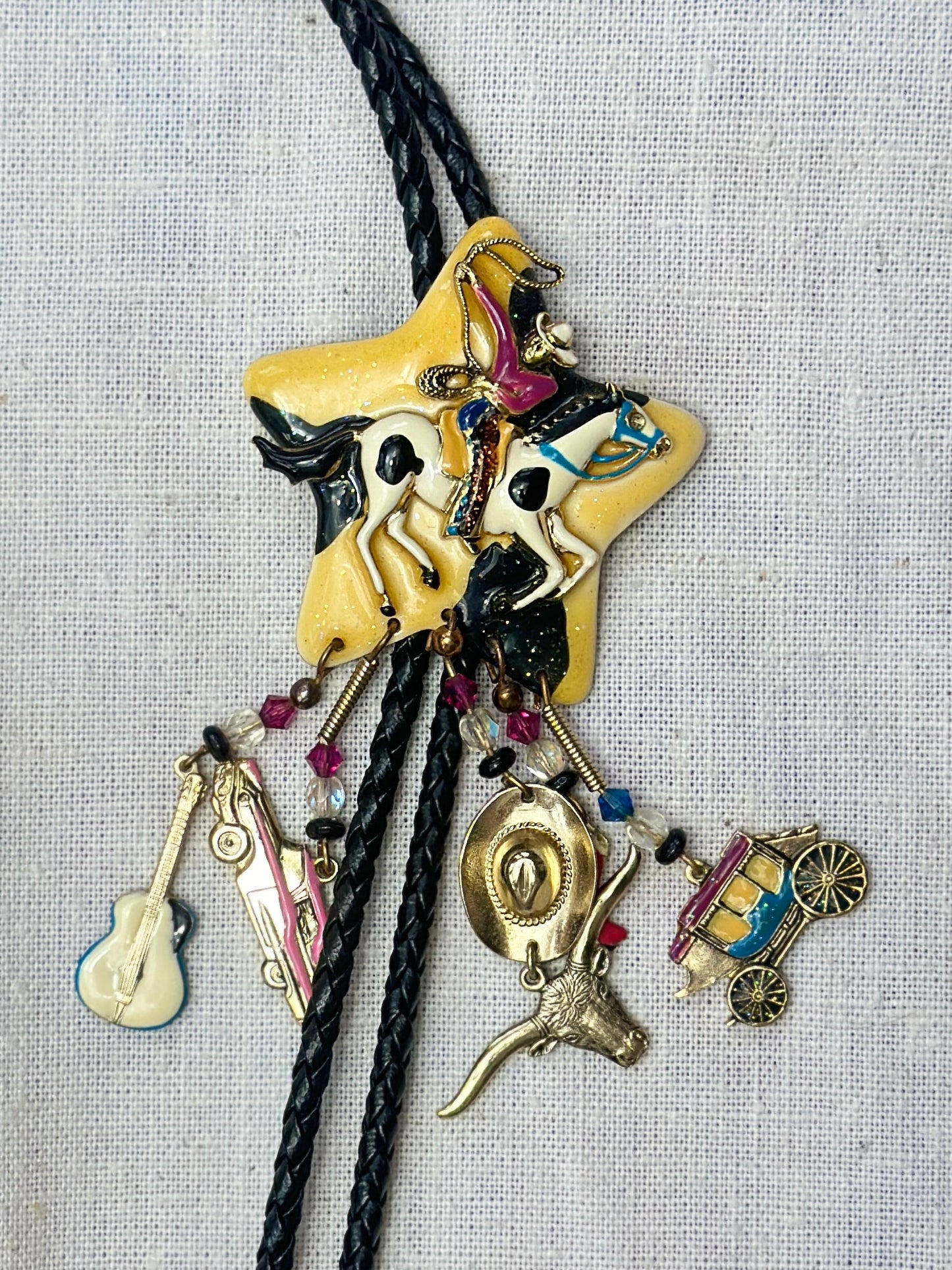 1980s Cowboy Charm Bolo Tie