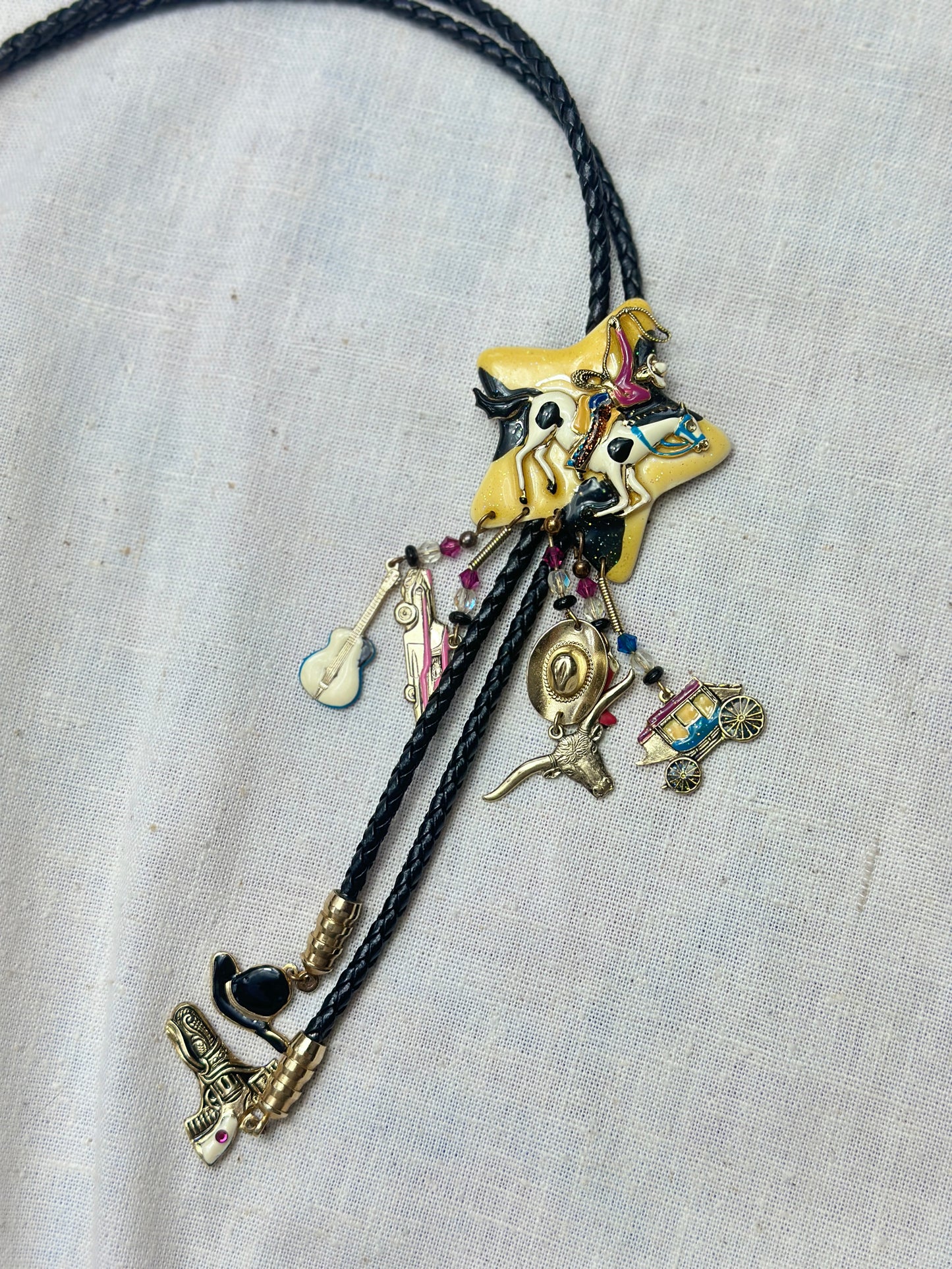 1980s Cowboy Charm Bolo Tie