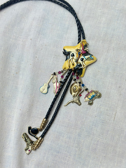 1980s Cowboy Charm Bolo Tie