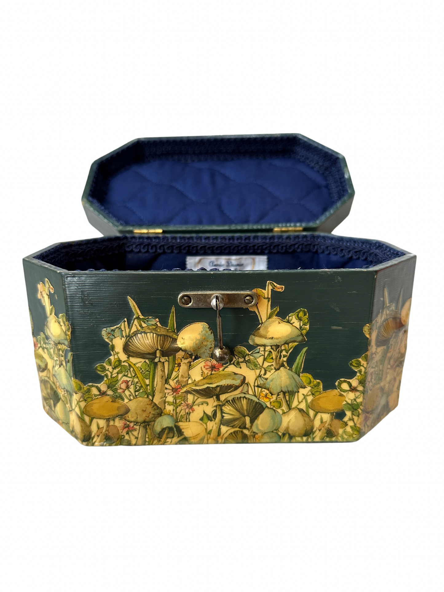 1950s-1960s Mushroom Decoupage Annie Laurie Purse