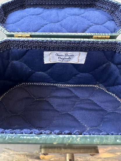 1950s-1960s Mushroom Decoupage Annie Laurie Purse