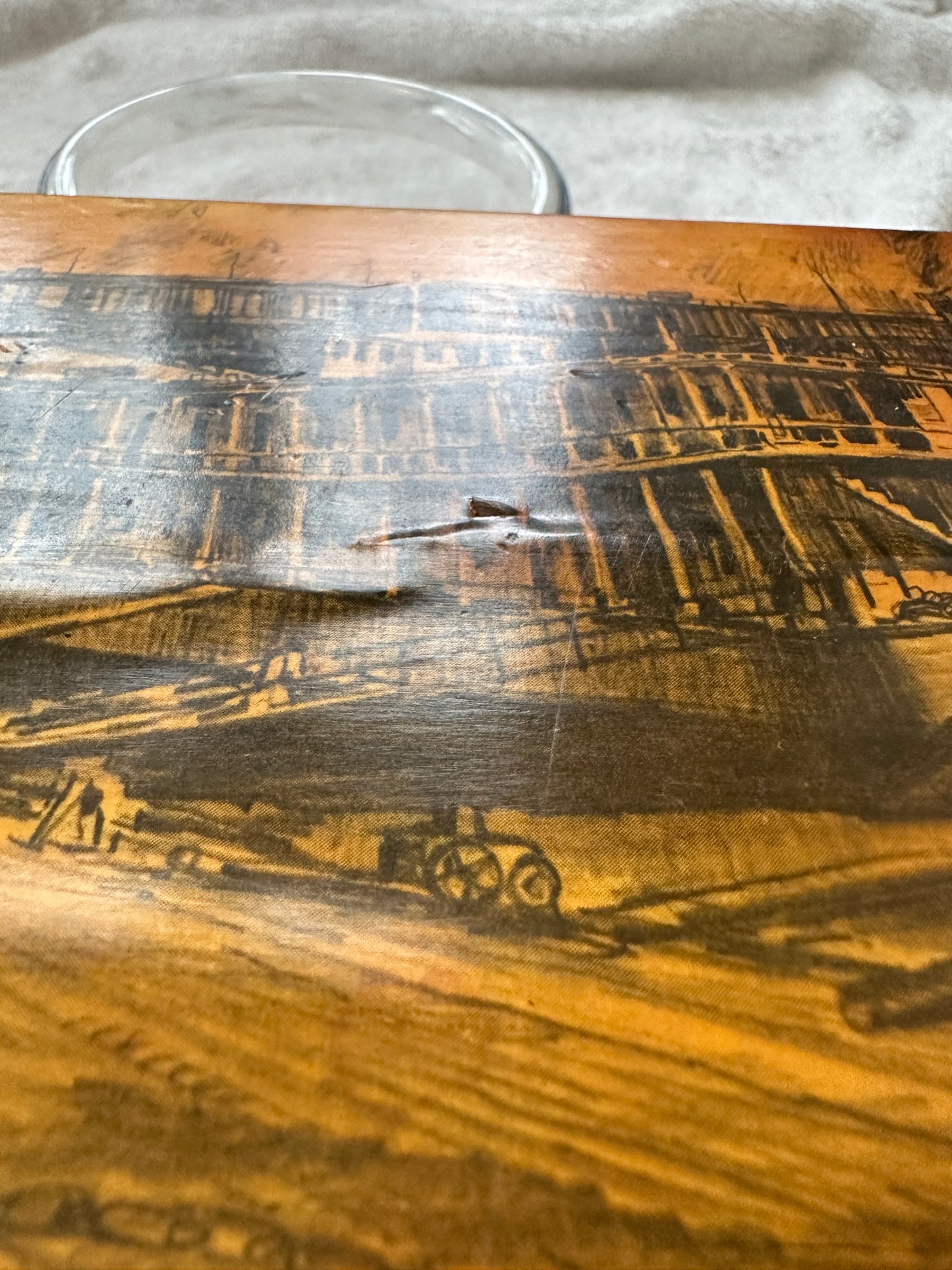 1974 Scenes of St. Louis Decoupage Purse