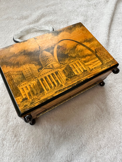 1974 Scenes of St. Louis Decoupage Purse