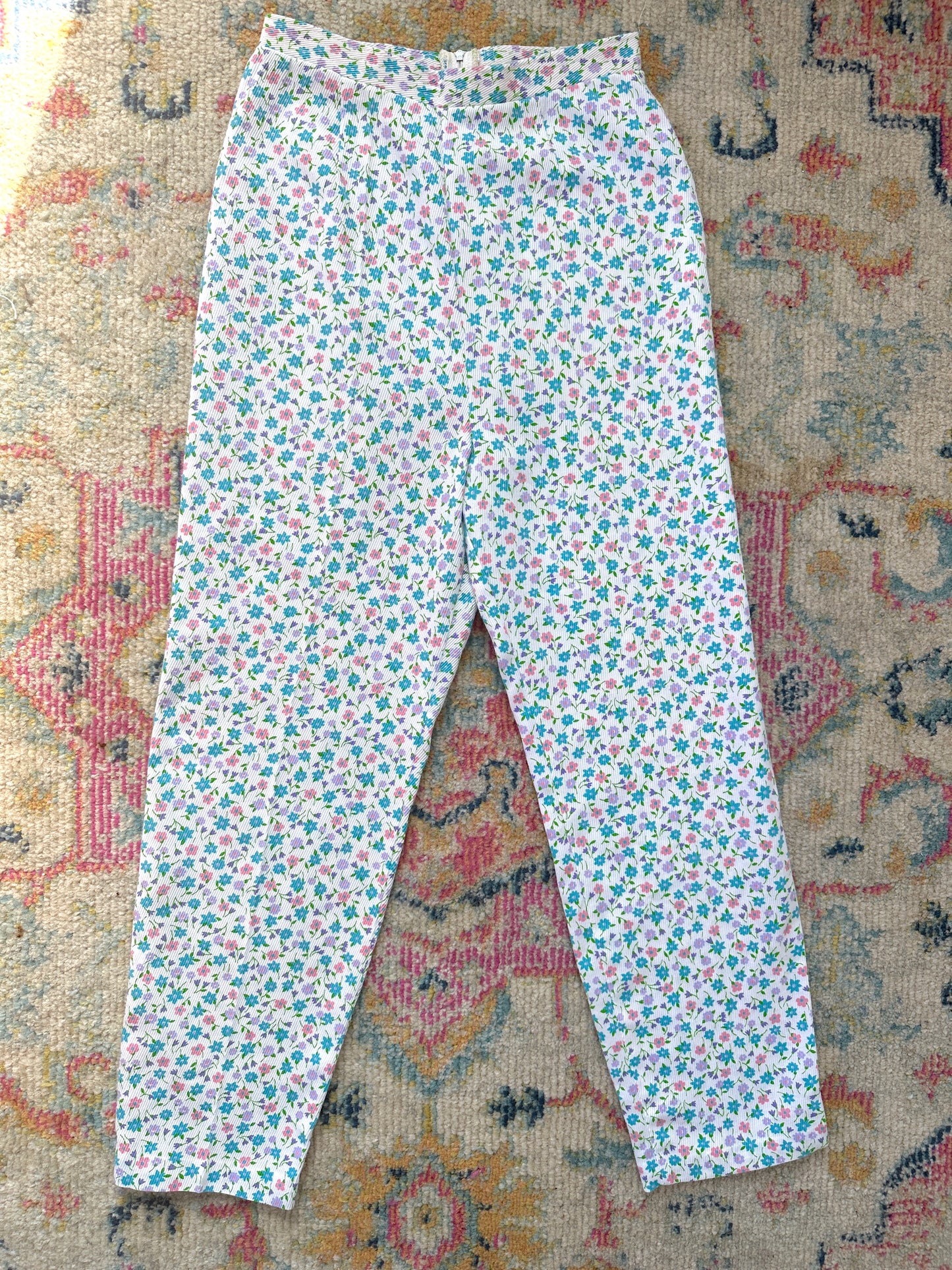 1970s Beeline Ditsy Floral Pants