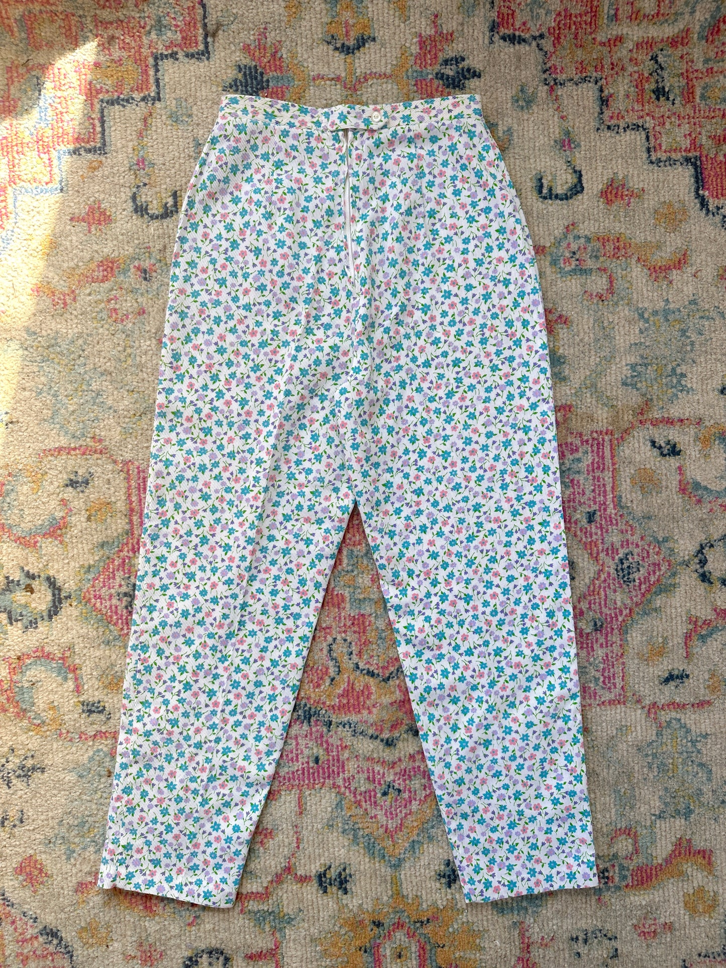 1970s Beeline Ditsy Floral Pants